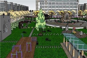 校园一角 希望能给考生们一个参考